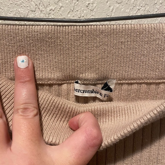 Abercrombie midi skirt ribbed sweater midi length sweater material skirt small - Picture 5 of 10